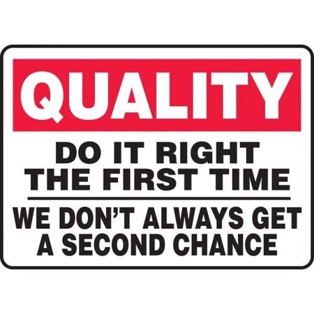 QUALITY SAFETY SIGN DO IT RIGHT THE MQTL961VS